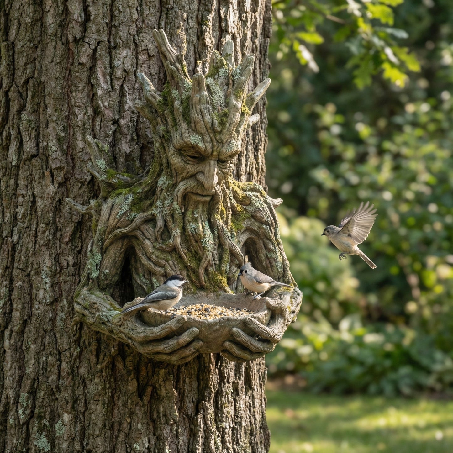 🔥 New Year Hot Sale 49% OFF🌳🐦 The Quiet Offering — A Tree-Integrated Bird Feeding Sculpture💚🎁