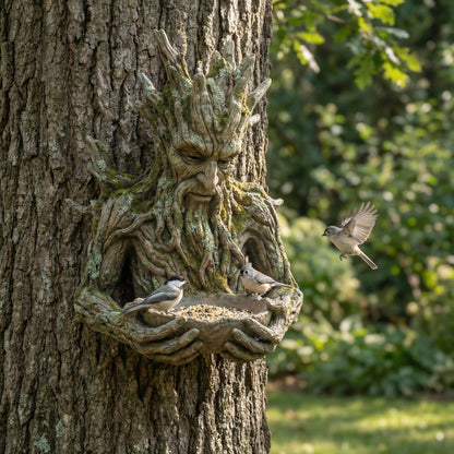 🔥 New Year Hot Sale 49% OFF🌳🐦 The Quiet Offering — A Tree-Integrated Bird Feeding Sculpture💚🎁