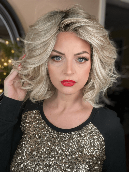 Elite Wavy Lace Front Bob Wig (Heat-Friendly Synthetic)