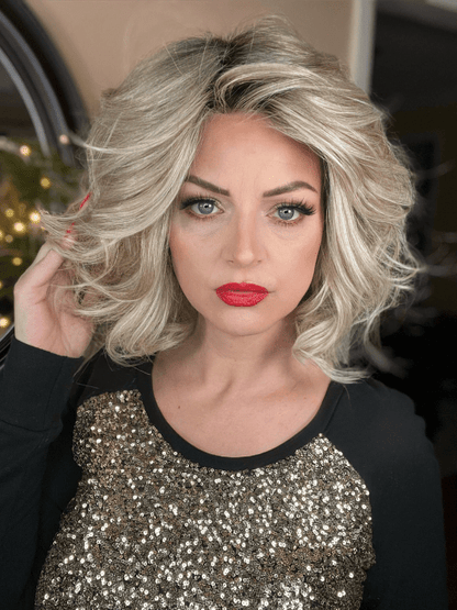 Elite Wavy Lace Front Bob Wig (Heat-Friendly Synthetic)