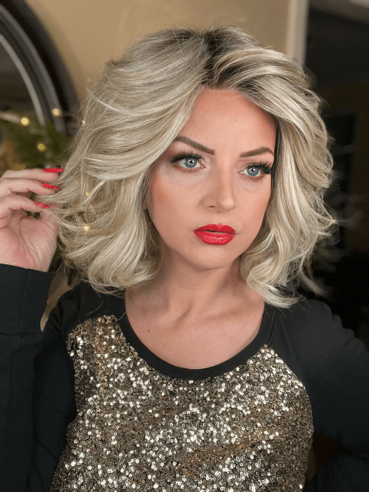 Elite Wavy Lace Front Bob Wig (Heat-Friendly Synthetic)
