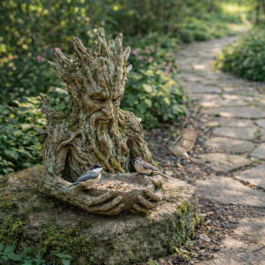 🔥 New Year Hot Sale 49% OFF🌳🐦 The Quiet Offering — A Tree-Integrated Bird Feeding Sculpture💚🎁